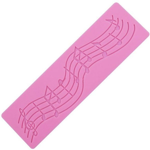 2 PCS Note Cake Decoration Silicone Mould Fondant Cake Tool Baking DIY Mould - Image 4