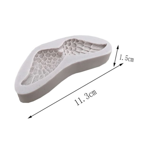 2 PCS Angel Wings 3D Silicone Mold Fondant Cakes Decorate Tools (White) - Image 6