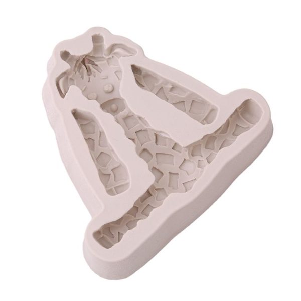 2 PCS 3D Animal Shape Silicone Form Fondant Cake Biscuit Molds (Giraffe) - Image 4