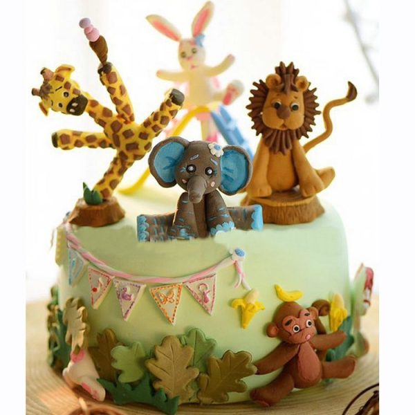 2 PCS 3D Animal Shape Silicone Form Fondant Cake Biscuit Molds (Giraffe) - Image 7