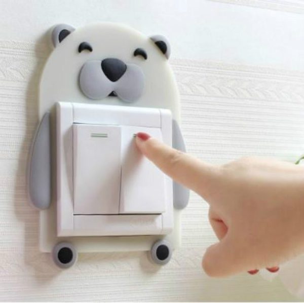 Luminous Switch Stickers Protection Cover Wall Stickers Creative Living Room Bedroom Lamp Wall Socket Decorative Cover (Ice Cream) - Image 4