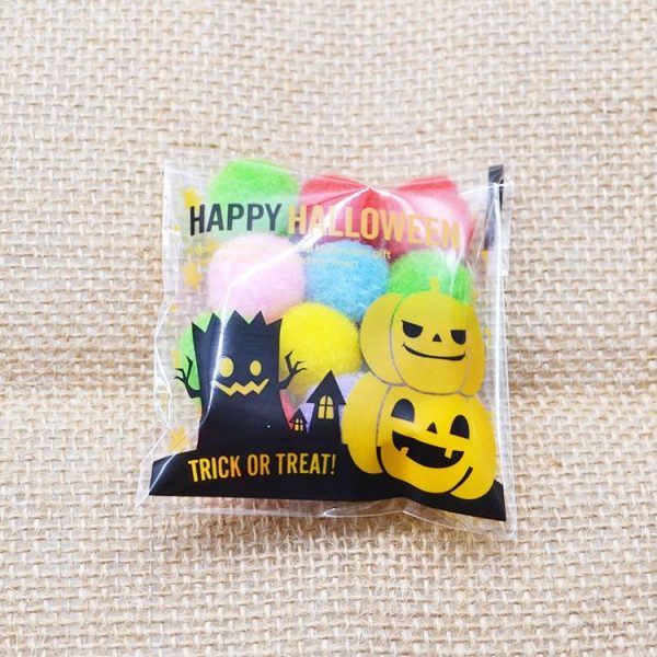 100 PCS / Pack Halloween Pumpkin Hat Elf Gift Bag Candy Bag Jewelry Bag (Pumpkin and Tree Demon) - Image 3