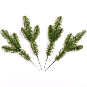 4 PCS Pine Branches Simulation Plant Pine Needle Decoration Accessories Handmade Materials Home Decoration