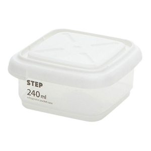 Transparent Storage Box Food Storage Box Rectangular Sealed Grain Storage Tank Kitchen With Scale Grain Box, Capacity: 240ml