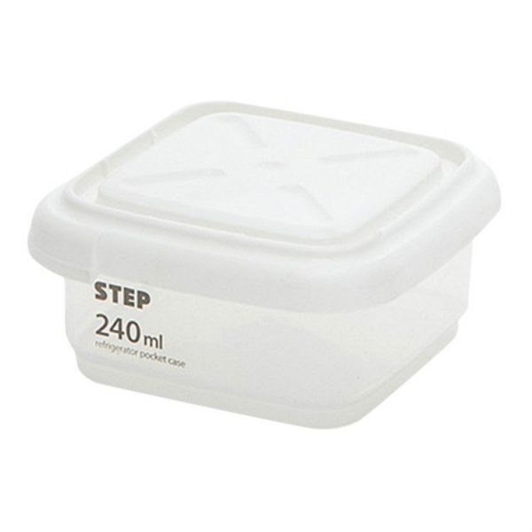 Transparent Storage Box Food Storage Box Rectangular Sealed Grain Storage Tank Kitchen With Scale Grain Box, Capacity: 240ml