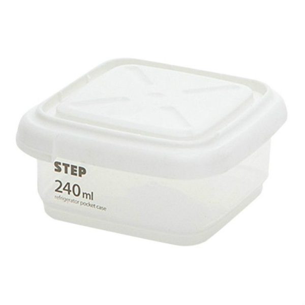 Transparent Storage Box Food Storage Box Rectangular Sealed Grain Storage Tank Kitchen With Scale Grain Box, Capacity: 240ml - Image 2