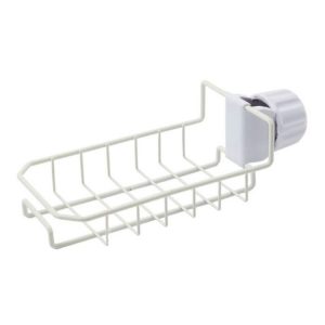 2 PCS Hanging Storage Rack for Sink Sponge Dishwasher (White)