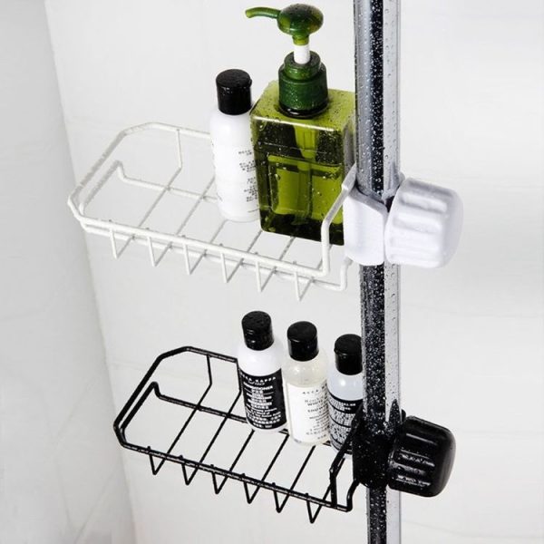 2 PCS Hanging Storage Rack for Sink Sponge Dishwasher (White) - Image 6