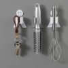 Creative Villain Free Punching Mop Rack Bathroom Broom Mop Hook Deck (White) - Image 5