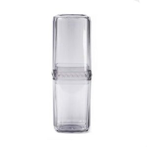2 in 1 Traveling Wash Set Multi-function Travel Wash Cup Toothpaste Toothbrush Split Bottle Storage Box (Gray)