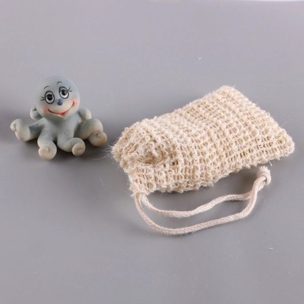 2 PCS Cotton Soap Bag Natural Plant Fiber Environmental Protection Handmade Soap Foam Net Storage Bag Soap Bag With Wood Beaded - Image 7
