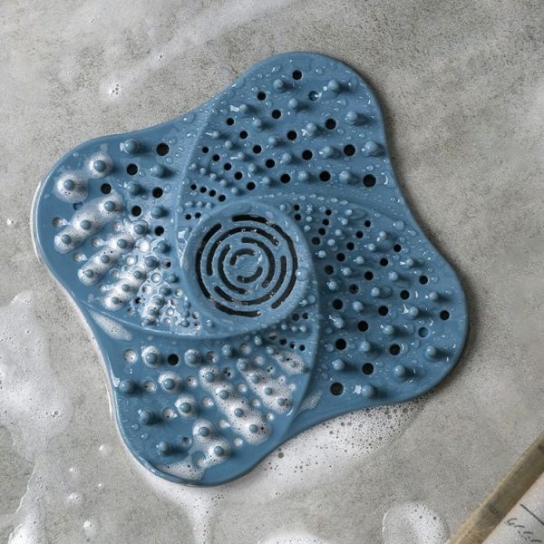 Suction Cup Anti-skid Filter Floor Ddrain Kitchen Sink Residue Isolation Net (Blue) - Image 6