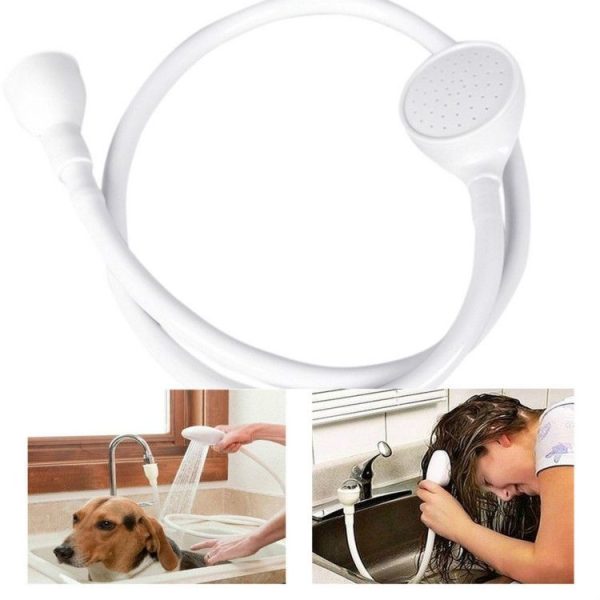 Pet Shower Multifunctional Simple Sink Nozzle Cleaning Shower Supplies (White) - Image 4
