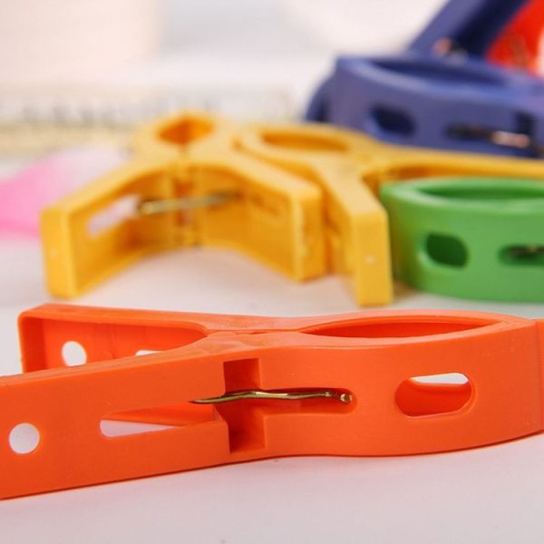 3 Packs x 8 PCS Powerful Spring Clothesline Clip Clothes Washing Drying Tool, Random Color Deliovery - Image 4