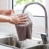 Kitchen Rag Double-sided Water-absorbing Wipe Sink Dish Rag Non Stick Oil Furniture Cleaning Cloth Random Color Delivery, Quantity: 10 PCS - Image 9