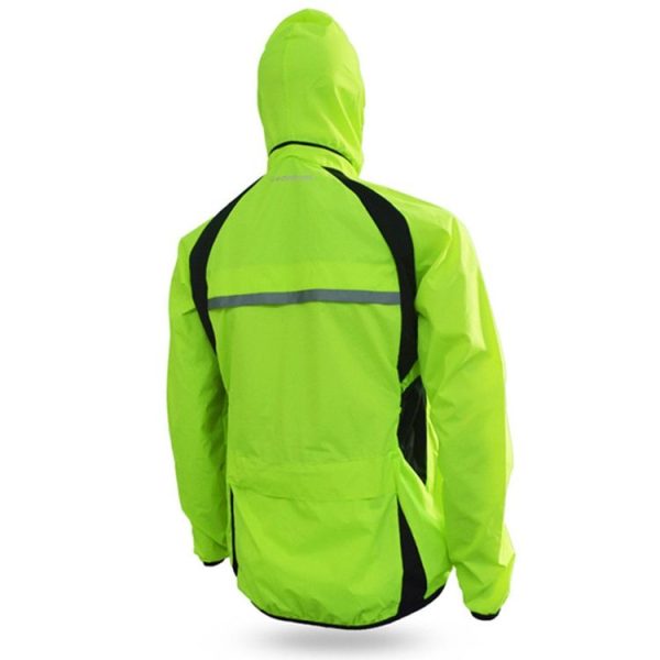 Quick Dry Cycling Jacket Waterproof Windproof Men Running Outdoor Rain Coat, Size: M (Green) - Image 3
