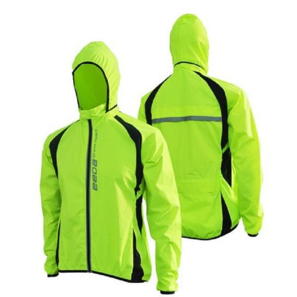 Quick Dry Cycling Jacket Waterproof Windproof Men Running Outdoor Rain Coat, Size: M (Green) - Image 4