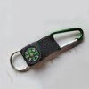 5 PCS Outdoor Aluminum Alloy Mini Practical Carabiner with Compass & Key Ring, Random Color Delivery - Image 3