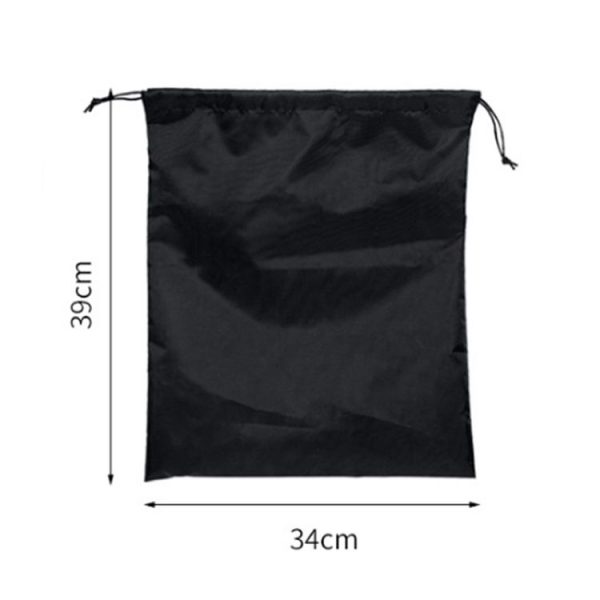 4 in 1 Portable Nylon Waterproof Travel Storage Bag Drawstring Beam Pocket Clothing Storage Bag, Size: 34cmx39cm (Coffee) - Image 2