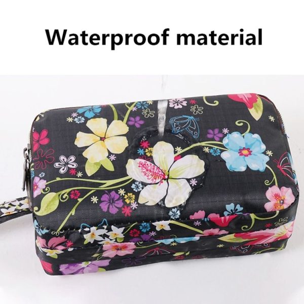 Women Wallet Three Layers Bag with Wrist Belt Zipper Clutches Cute Cartoon Cat Floral Mermaid Female Wallet Lady (U48) - Image 7