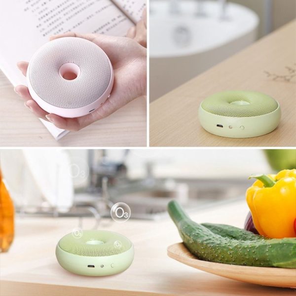 Portable Donut Electric Air Purifier Home Car Anion Ozone Deodorizer (Blue) - Image 12