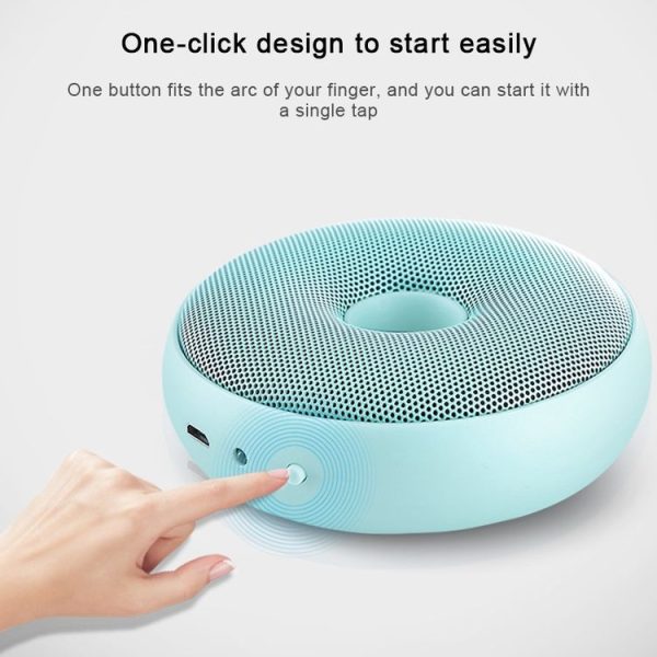 Portable Donut Electric Air Purifier Home Car Anion Ozone Deodorizer (Blue) - Image 5
