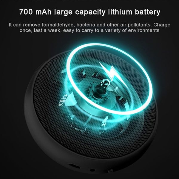 Portable Donut Electric Air Purifier Home Car Anion Ozone Deodorizer (Blue) - Image 8