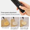 Kitchen Electric Hand-held Egg Beater Milk Coffee Mixer Stainless Steel Mini Handle Mixer (Black) - Image 5