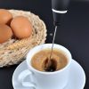 Kitchen Electric Hand-held Egg Beater Milk Coffee Mixer Stainless Steel Mini Handle Mixer (Black) - Image 7