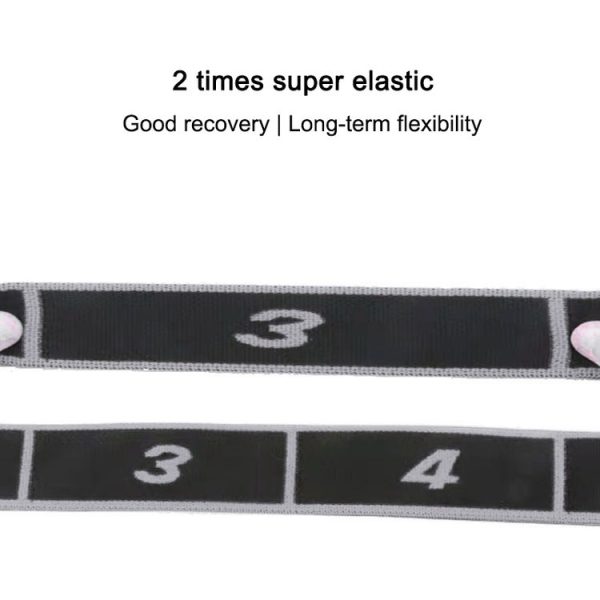 8 Lattice Yoga Stretch Band Dance Elastic Band Resistance Band (Grey) - Image 3