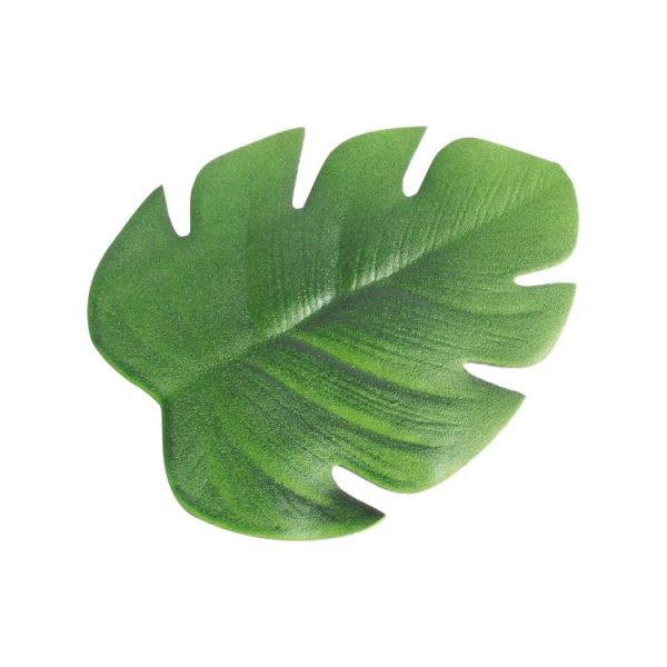 5 PCS EVA Turtle Back Leaf Hot Pressed Placemat Christmas Big Leaf Cup Placemat, Specification: Small Coaster - Image 2
