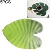 5 PCS EVA Turtle Back Leaf Hot Pressed Placemat Christmas Big Leaf Cup Placemat, Specification: Toon Leaf