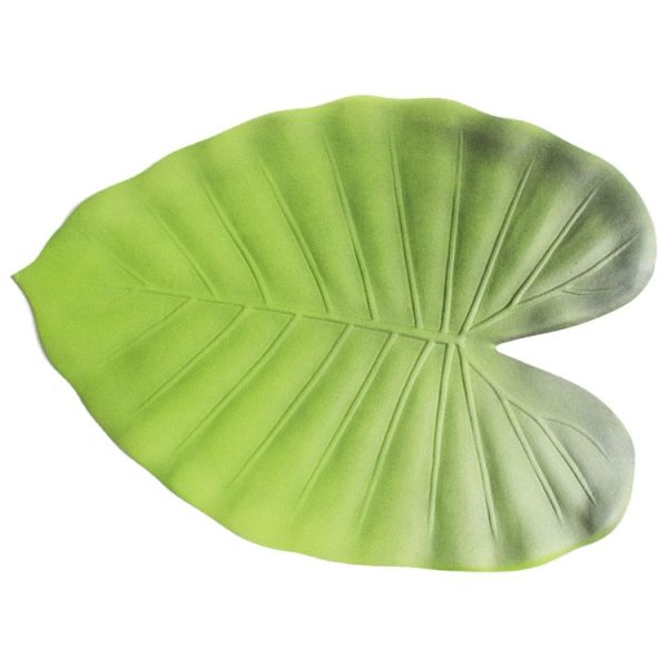 5 PCS EVA Turtle Back Leaf Hot Pressed Placemat Christmas Big Leaf Cup Placemat, Specification: Toon Leaf - Image 2