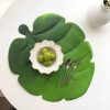 5 PCS EVA Turtle Back Leaf Hot Pressed Placemat Christmas Big Leaf Cup Placemat, Specification: Toon Leaf - Image 6