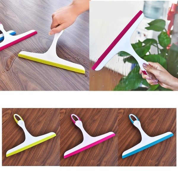 Glass Window Wiper Bathroom Glass Wiper Window Glass Cleaner Household Cleaning (Blue) - Image 5