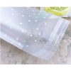 100pcs / Pack Plastic Transparent Cellophane Bags Polka Dot Candy Cookie Gift Bag with DIY Self Adhesive Pouch Celofan Bags for Party, Size: 7x7cm (Transparent) - Image 3