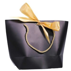 2 PCS Present Box For Clothes Books With Handles, Size: 37x11x25CM (Black)