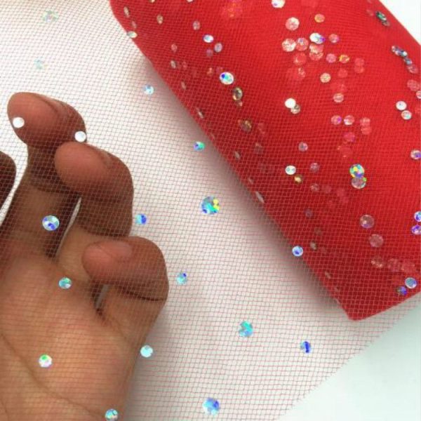 Tulle Roll 25 Yards 13cm Organza Laser Crafts Wedding Decoration Tulle Birthday Party Supplies (Silver Grey) - Image 7