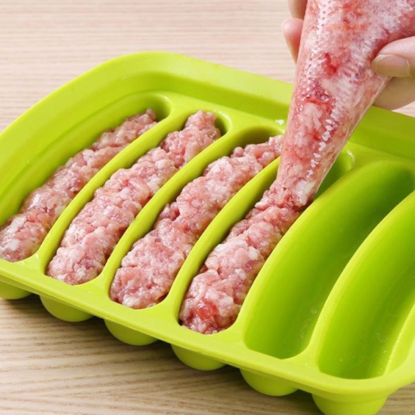 Sausage Making Silicone DIY Hot Dog Handmade Mold Baking Gadget (Blue) - Image 6