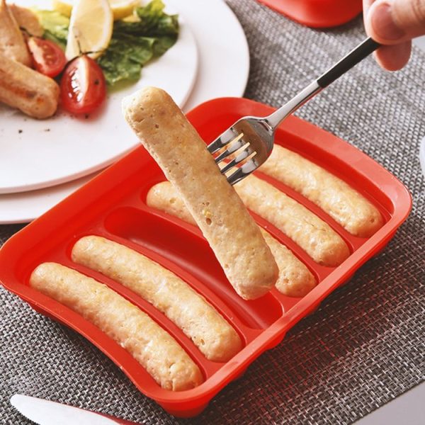 Sausage Making Silicone DIY Hot Dog Handmade Mold Baking Gadget (Blue) - Image 8