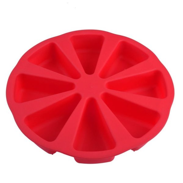 DIY Silicone Eight-point Triangle Mould Silicone Cake Mold Baking Tool, Random Color Delivery (27x4.5cm) - Image 2