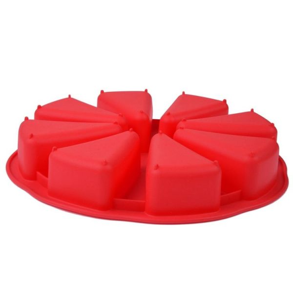DIY Silicone Eight-point Triangle Mould Silicone Cake Mold Baking Tool, Random Color Delivery (27x4.5cm) - Image 3
