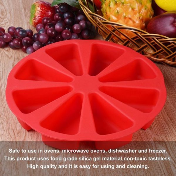 DIY Silicone Eight-point Triangle Mould Silicone Cake Mold Baking Tool, Random Color Delivery (27x4.5cm) - Image 5