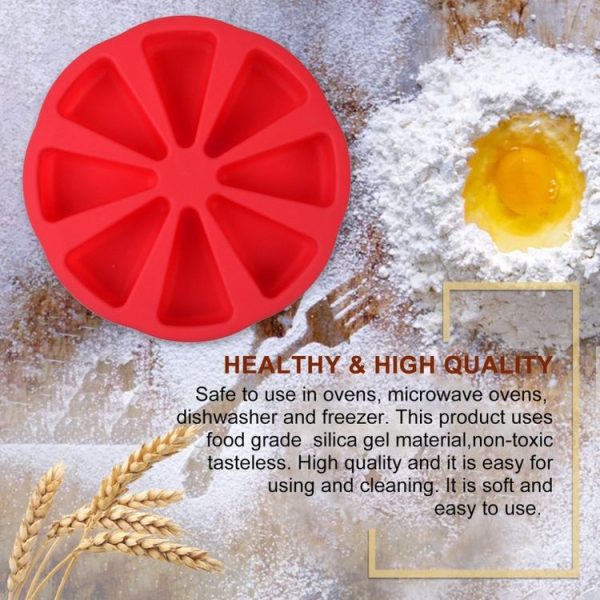 DIY Silicone Eight-point Triangle Mould Silicone Cake Mold Baking Tool, Random Color Delivery (27x4.5cm) - Image 7