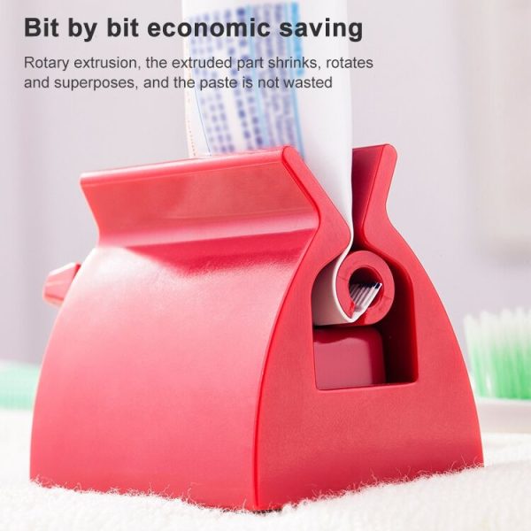 Toothpaste Facial Cleanser Hand Cream Automatic Squeezer Bathroom Supplies (White) - Image 7