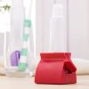 Toothpaste Facial Cleanser Hand Cream Automatic Squeezer Bathroom Supplies (Red)