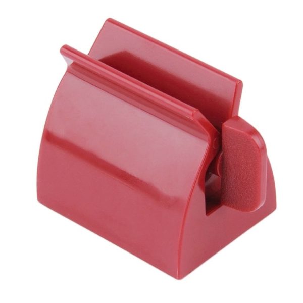 Toothpaste Facial Cleanser Hand Cream Automatic Squeezer Bathroom Supplies (Red) - Image 2