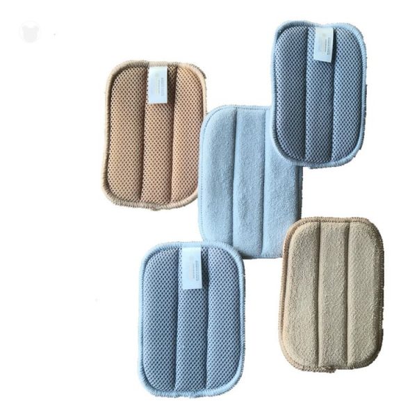 5 PCS / Set Rectangle Kitchen Sponge Microfiber Dishcloth Double-sided Cleaning Cloth 10x16cm