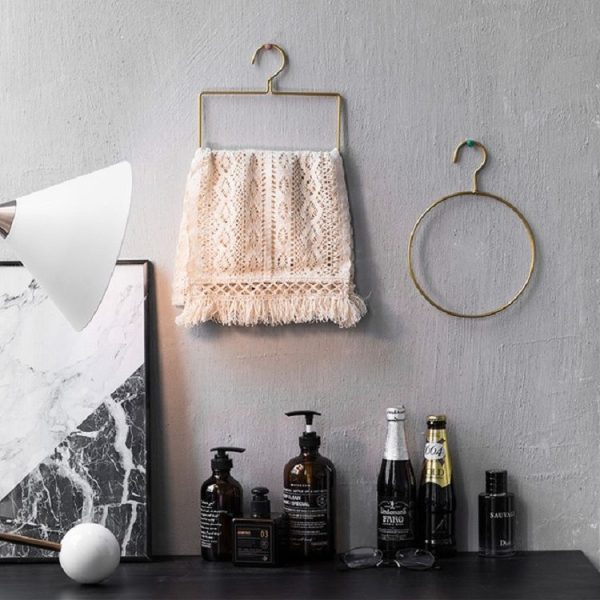 Hanging Towel Rack Metal Hook (Rectangle) - Image 5