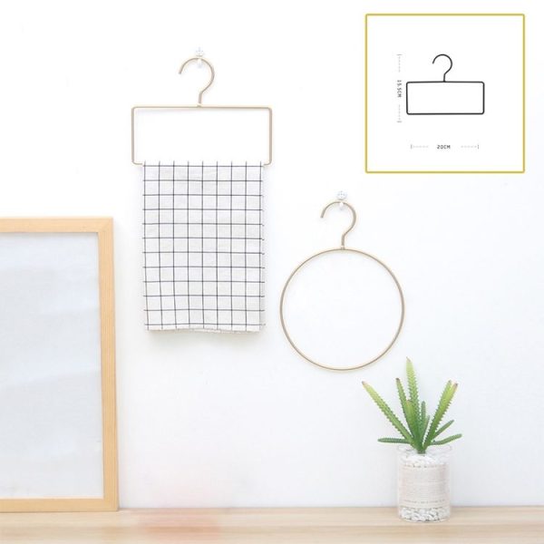 Hanging Towel Rack Metal Hook (Rectangle) - Image 7